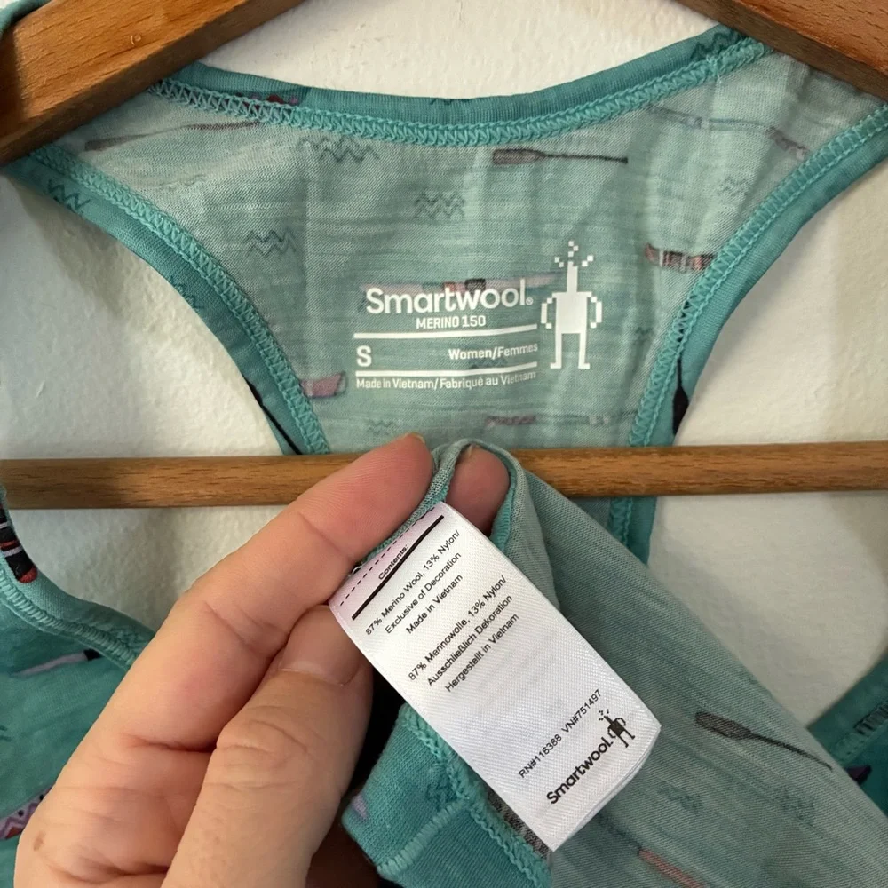 Smartwool Merino Wool 150 Canoe Print Tank Top - Picture 3 of 5